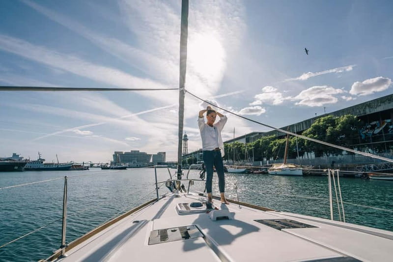 Barcelona: Sailing Tour with Tapas, Drinks and Swim Stop - Pinchos, cold cuts, cava, and two included drinks