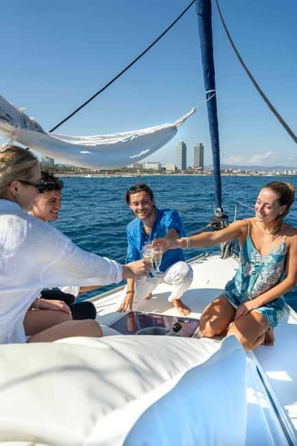 Barcelona: Sailing Tour with Young Local Captain & Drinks - Port Vell And The First 35 Minutes
