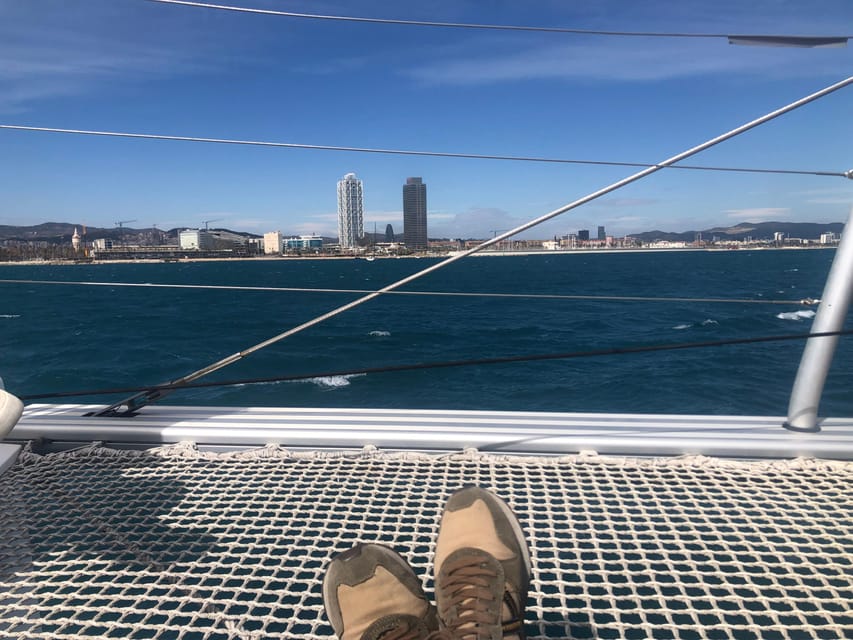 Barcelona: Shared cruise on luxury catamaran Drinks + Snacks - Snacks, drinks, and the pace of the outing