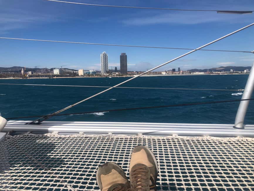 Barcelona: Shared cruise on luxury catamaran Drinks + Snacks - What Captain David adds to the experience