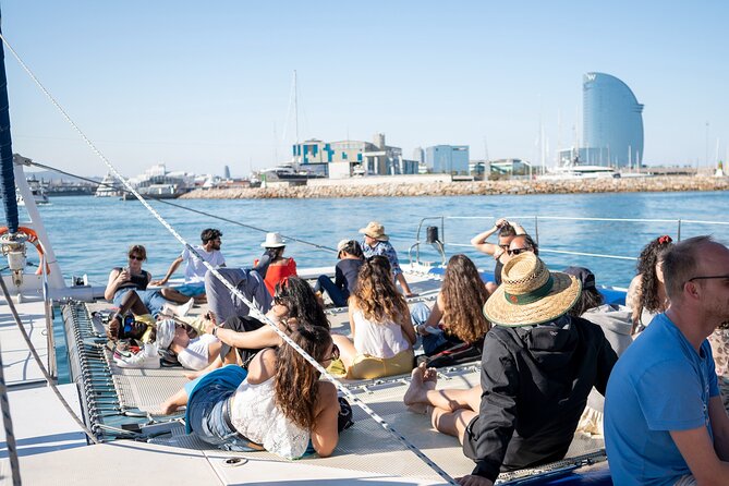 Barcelona Skyline Sailing - Sails, motor power, and the pace of the trip