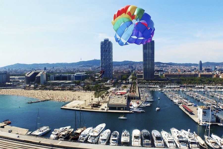 Barcelona: Small-Group Parasailing Experience - Key points at a glance
