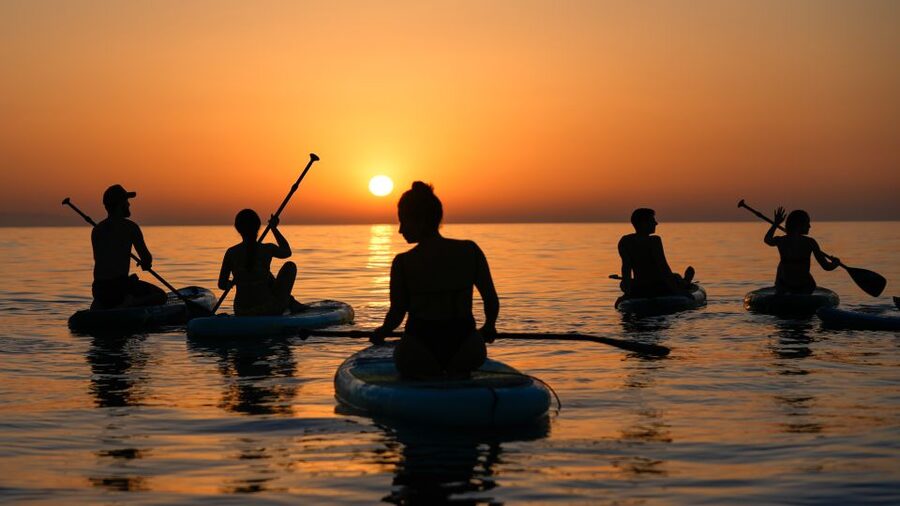 Barcelona: Sunrise Paddleboarding with Instructor and Photos - Starting at Eswell Surf School on Carrer de Grau i Torras 23