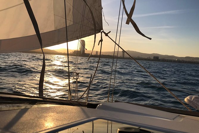 Barcelona Sunset Private Sailing with Light Snacks and Open Bar - What the boat experience feels like