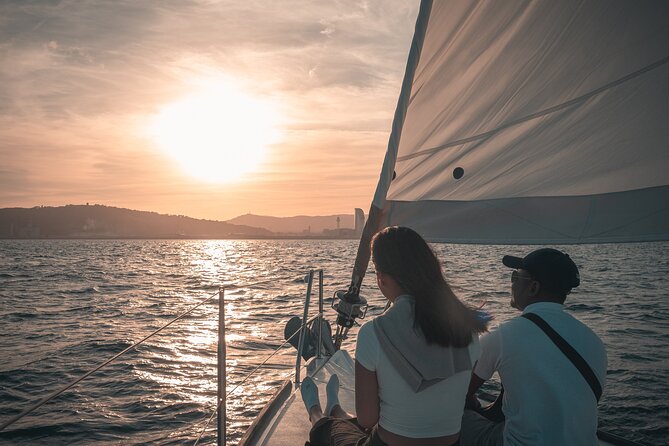 Barcelona Sunset Private Sailing with Light Snacks and Open Bar - Sailing into open water at sunset