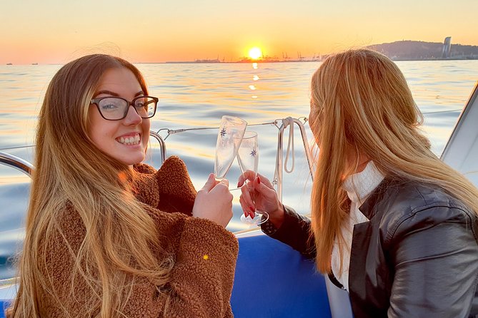 Barcelona Sunset Sailing Cruise from Port Olímpic with Open Bar - Leaving Port Olímpic beside the Olympic whale