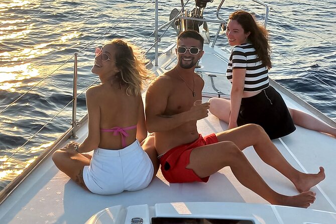 Barcelona Sunset Sailing Cruise from Port Olímpic with Open Bar - The Olympic Towers at evening light