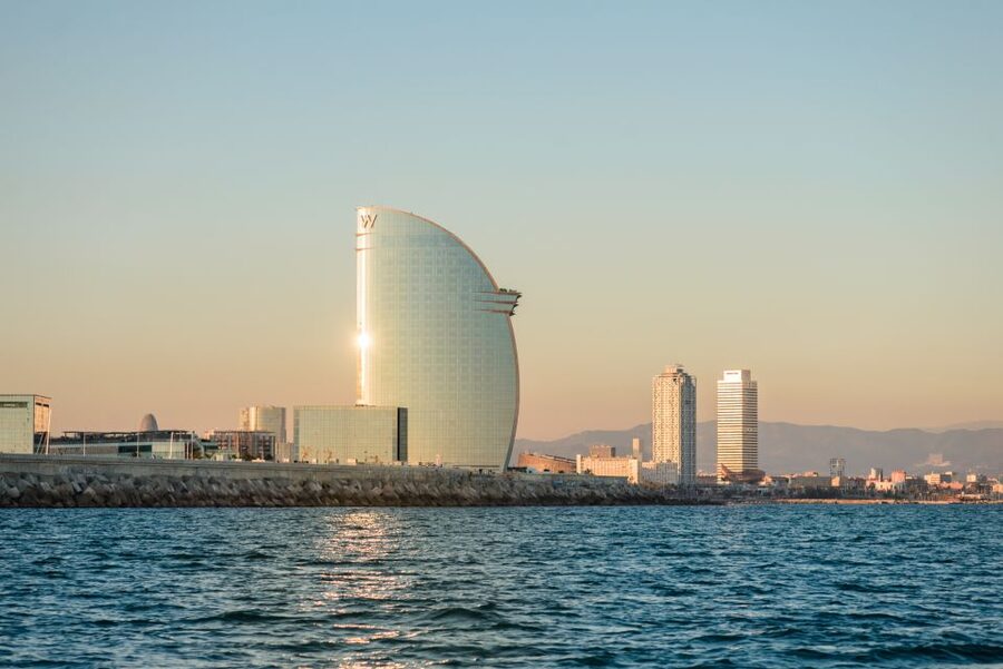Barcelona Sunset Sailing with Gin Tonic Workshop Option - Barcelona’s skyline from the water