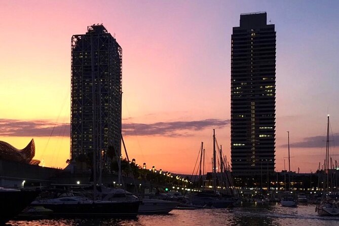 Barcelona Sunset Sailing with Open Bar of Cava and Snacks - Port Olimpic and the Start of the Cruise