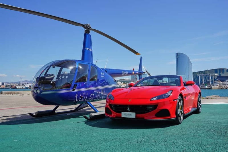 Barcelona: Supercar Driving and Helicopter Experience - Looking down on Barcelona from 300 meters
