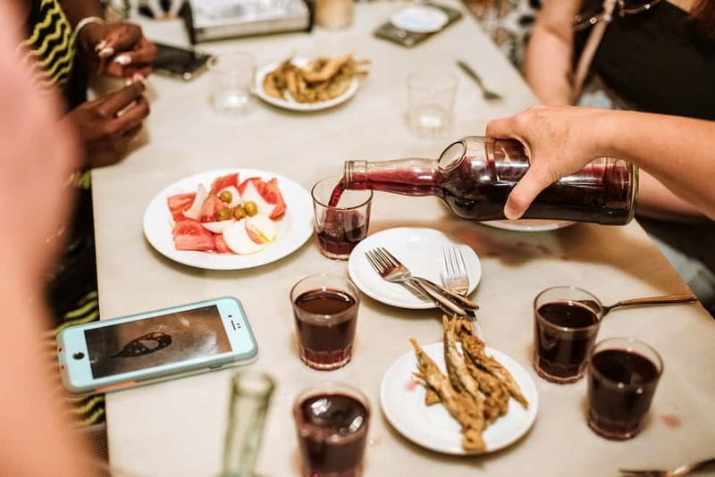 Barcelona: Tapas, Wine & History Tour of the Old Town - The opening aperitif at a century-old bar