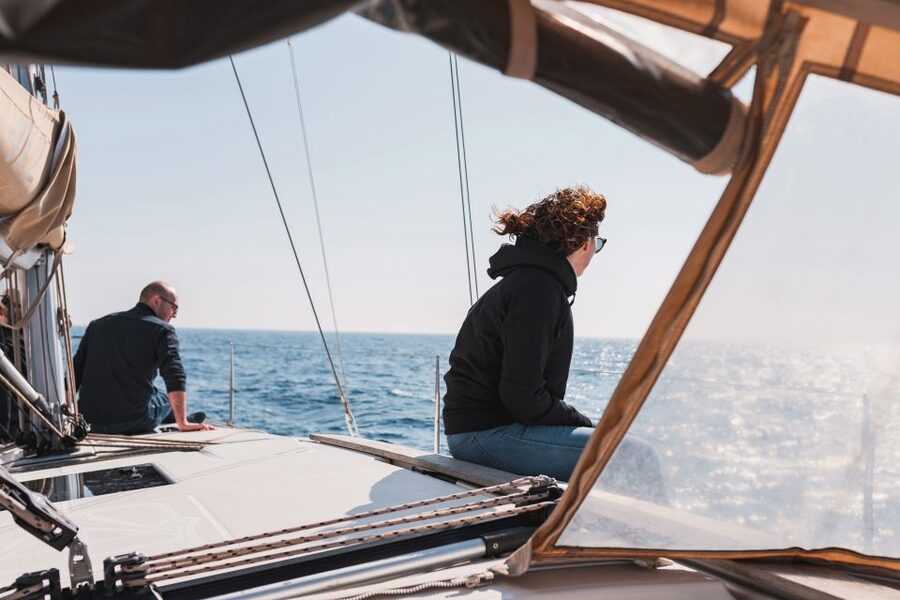 Barcelona: Two-Hour Midday or Sunset Sailing Cruise - Heading three or four miles offshore