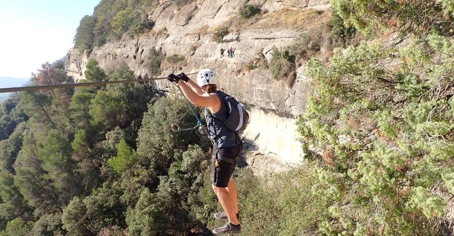 Barcelona: Via Ferrata Baumes Corcades in Centelles - Meeting at Can Xona near Centelles