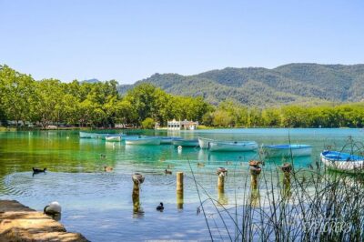 Besalú, Banyoles Lake & Volcanic Castellfollit from Girona