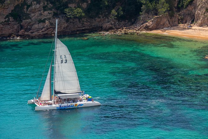 Catamaran trip with other groups along the Costa Brava. Saturday. - What the $60.01 price really covers