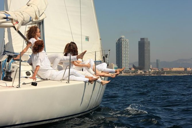 Chill Out Sailing from Barcelona - Private Tour - Leaving Port Olimpic with the city behind you