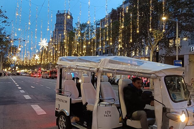 Christmas Lights Tour of Barcelona in Private Eco Tuk Tuk - Key points to know before you book
