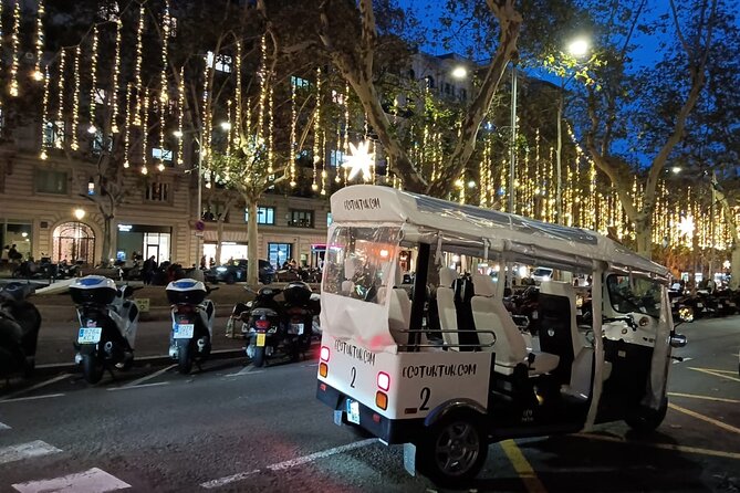 Christmas Lights Tour of Barcelona in Private Eco Tuk Tuk - Barcelona by Christmas light, with a private seat