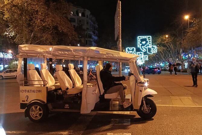 Christmas Lights Tour of Barcelona in Private Eco Tuk Tuk - Plaça de Catalunya, Barcelona’s central meeting point