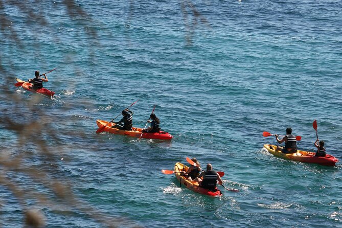 Costa Brava Guided Kayak and Snorkeling Excursion in Playa de Aro - Learning the paddle before reaching the sea