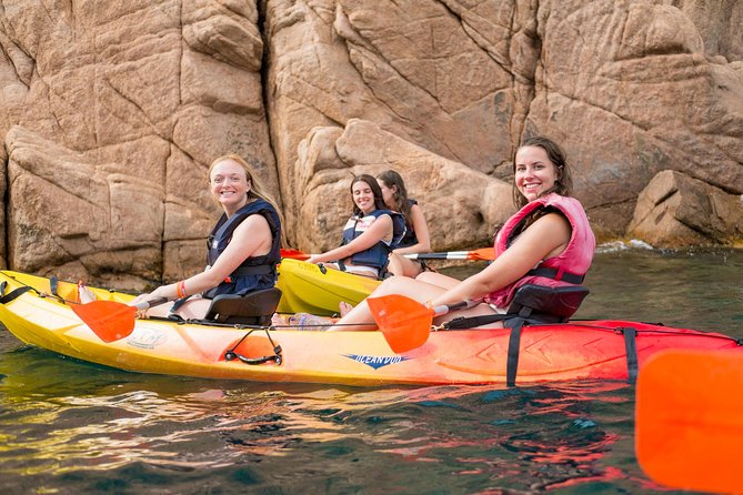 Costa Brava Kayak & Snorkel Tour + Picnic from Barcelona - A short safety briefing before the kayaks