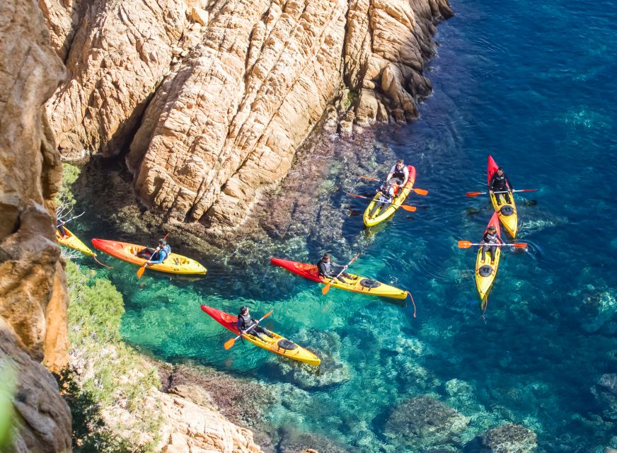 Costa Brava: Sea Caves Kayaking and Snorkeling Tour - Equipment, changing, and what to bring
