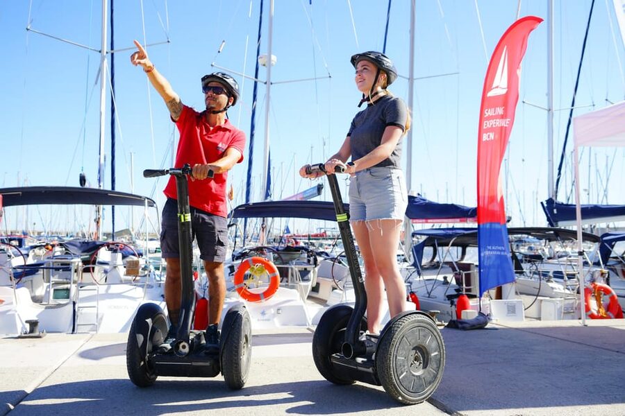 Discover Barcelona with a Guided Segway Tour - Training first, then the beach