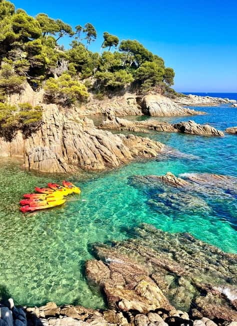 From Barcelona: Costa Brava Kayak & Snorkel Tour with Picnic - Four hours among caves, coves, and cliffs
