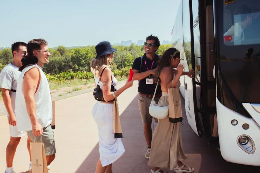 From Barcelona: Full-Day Montserrat & Wine Small Group Tour - Transport, walking, and the nine-hour pace