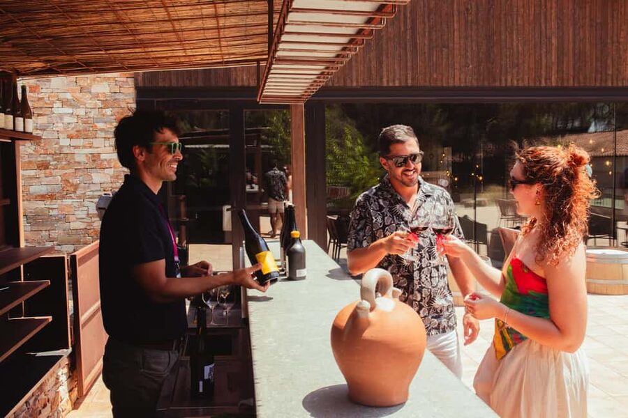 From Barcelona: Full-Day Montserrat & Wine Small Group Tour - A Catalan lunch at a castle winery