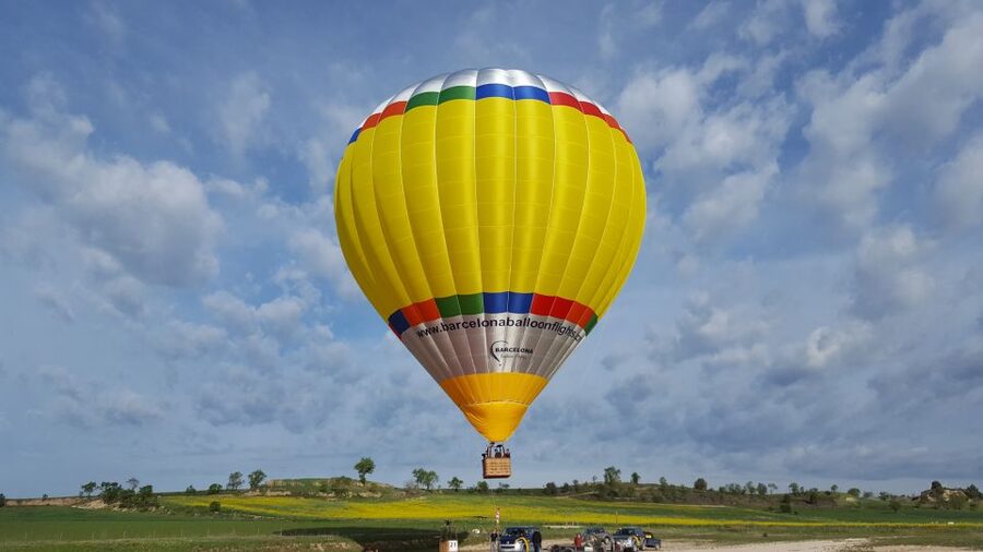 From Barcelona: Half-Day Hot Air Balloon Flight Ticket - Helping inflate the balloon before takeoff