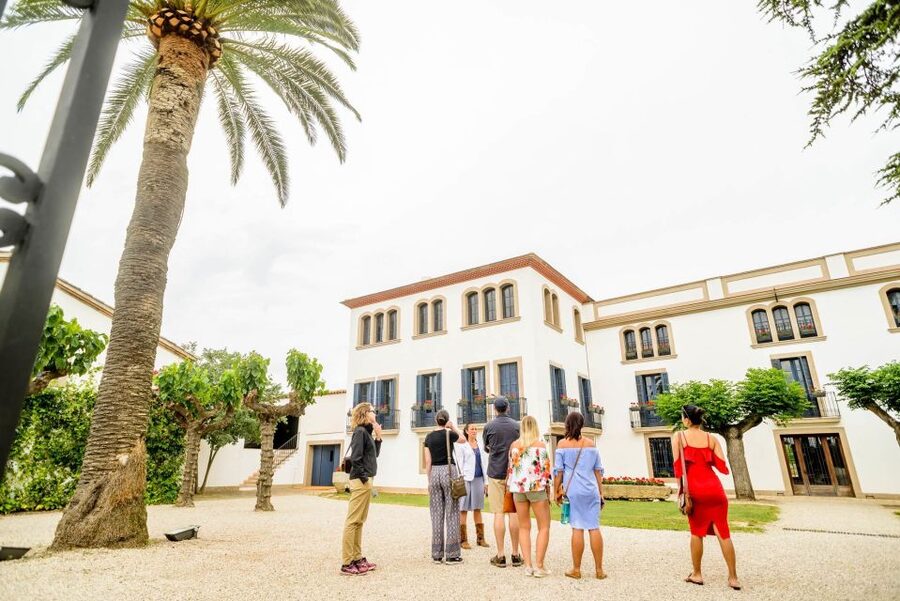 From Barcelona: Penedés Vineyards Tour by 4WD w/Wine & Cava - Can Bas, estate buildings, and a 4x4 ride