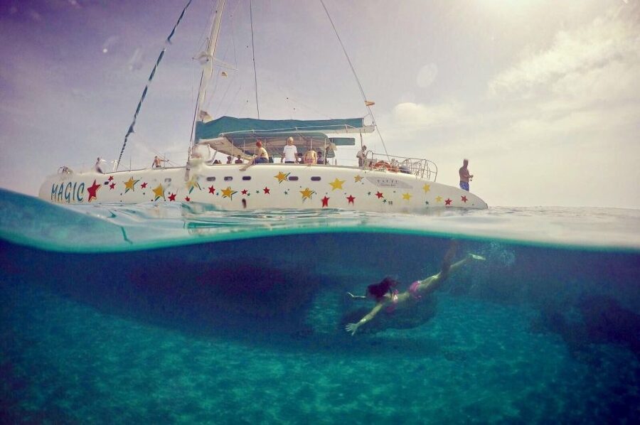 From Roses: Catamaran Cruise to Cap de Creus - Leaving Roses from the Ginjolers dock