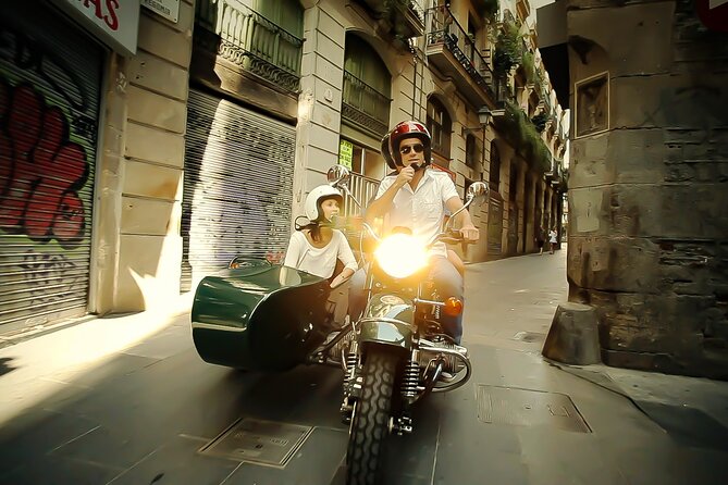 Full-Day Barcelona Tour by Sidecar Motorcycle - Pedralbes, Camp Nou, and Barcelona’s upper side