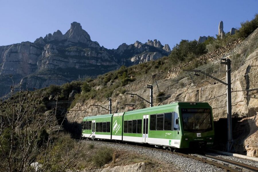 Full-Day Trip to Montserrat: Mountain-Top Monastery - Riding up to Santa Maria de Montserrat Abbey