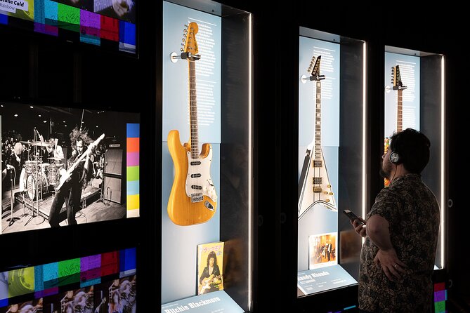 Guitar Legends Hall: Entrance to the Immersive Rock Museum - A VIP room with the feel of a concert