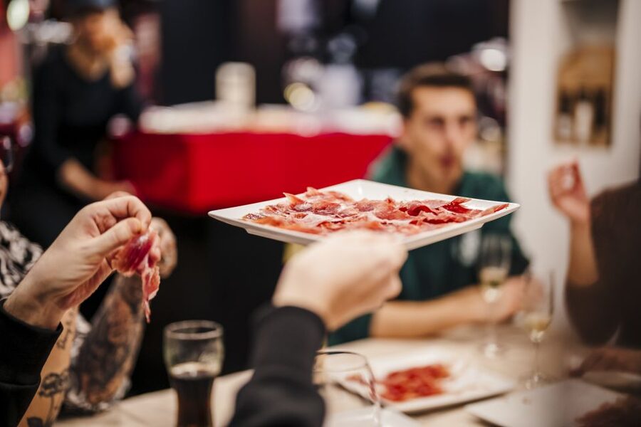 Jamón Experience Master Plus: Ham, Wine & Cheese Tasting - Cava, white wine, and red wine