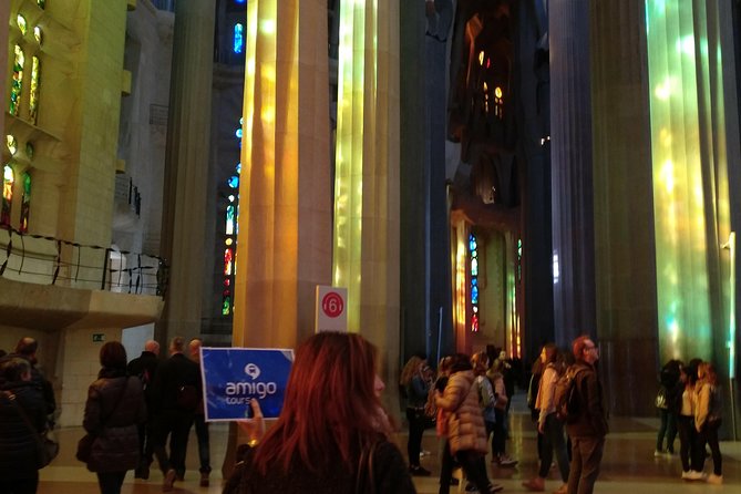 Montserrat Monastery and Sagrada Familia Tour with Liquor Tasting - Entering Sagrada Familia with a guide