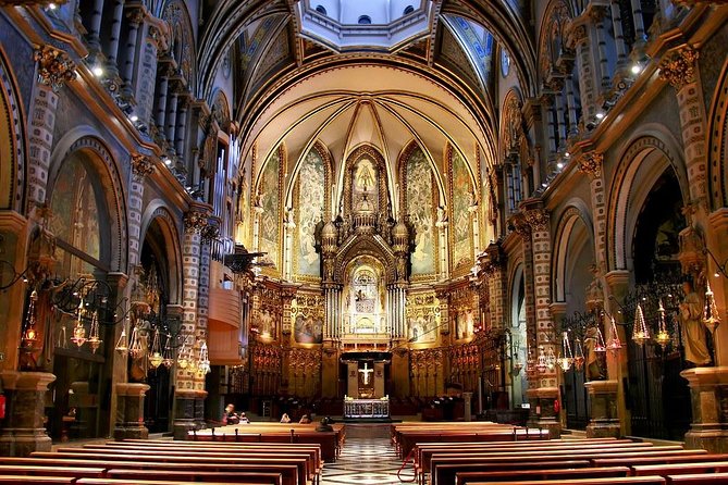 Montserrat Private Tour w/ Official Guide + Hotel or Port pick up - Inside Santa María de Montserrat Abbey