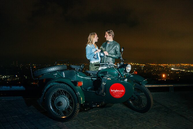 Night Tour of Barcelona by Sidecar Motorcycle - Passeig de Gracia and the final photo stops