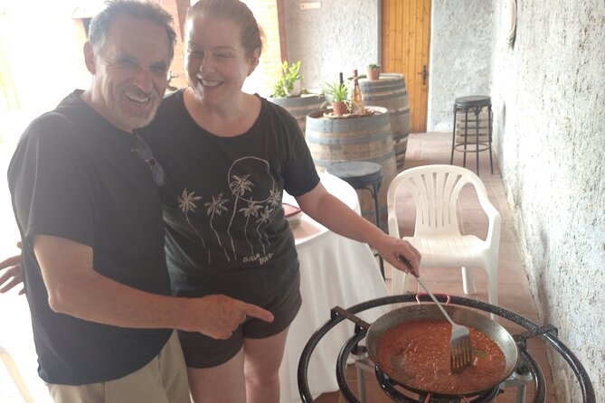 Paella Class, Winery & Bike Ride - Free Hotel Pickup from Sitges - Cycling through the Penedès vineyards