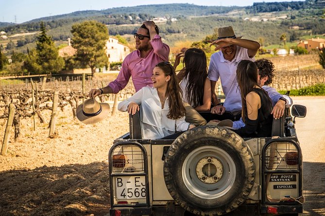 Penedes Wine & Cava Tasting & 4WD Vineyards Tour from Barcelona - First estate: vines, grapes, and still wine