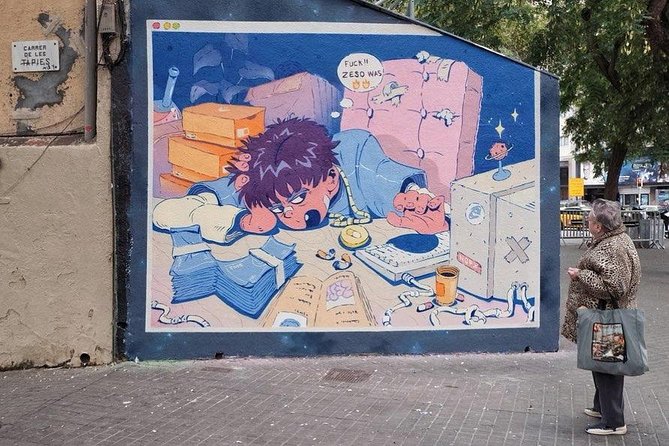 Raval Street Art and Graffiti Guided Tour in Barcelona - Reading Barcelona through shutters and paste-ups