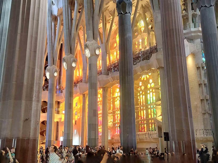 Sagrada Familia Guided Tour with Skip-the-Line Entry Ticket - Light, shadow, color, and sound inside