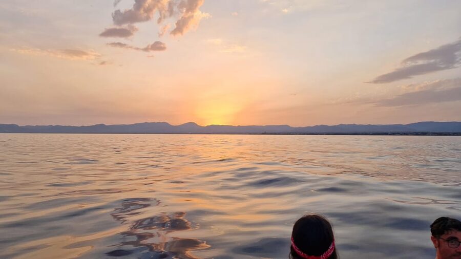 Salou: Sunset on Boat - The return to the port
