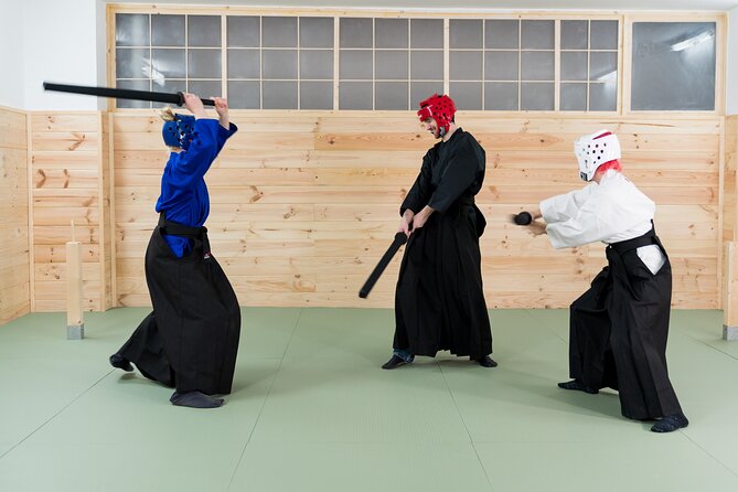 Samurai Experience in Barcelona - Foam-sword combat among participants