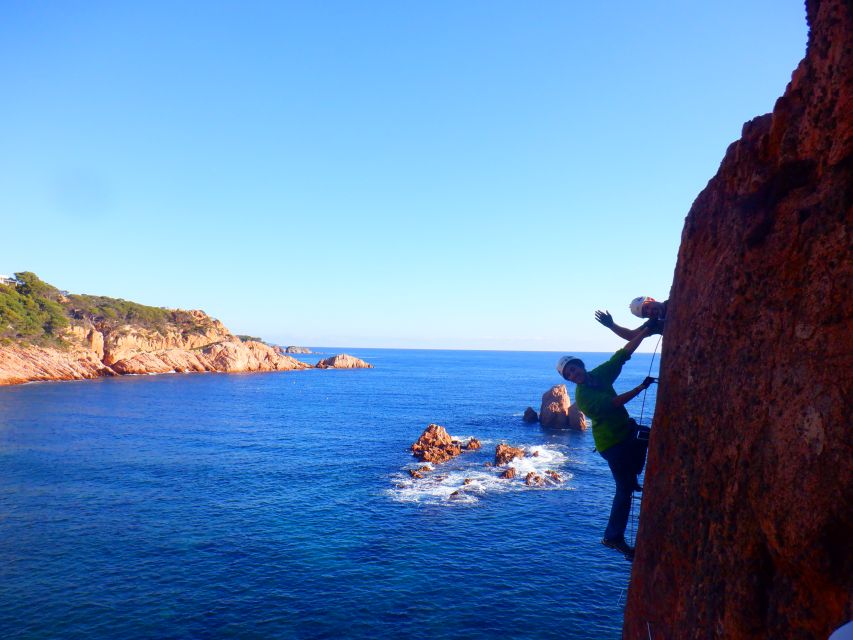 Sant Feliu de Guixols: Climb Via Ferrata Cala del Molí - The first section: a good introduction for beginners