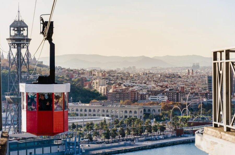 Skip-the-line Montjuïc Castle Tour with a Cable Car Ride - The walk down through Montjuïc