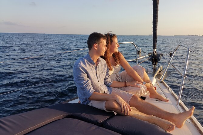 Sunset Sailboat Tour along the Coast with Open Bar - Cava, snacks, blankets, and the boat itself